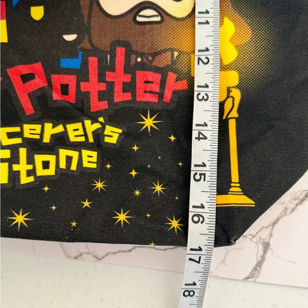 Harry Potter Sorcerer’s Stone Kawaii Tote Bag Black Reusable Book Bag